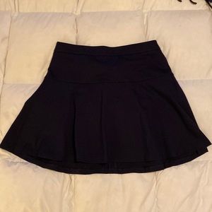 Banana Republic navy stretchy knit fit n’ flair skirt